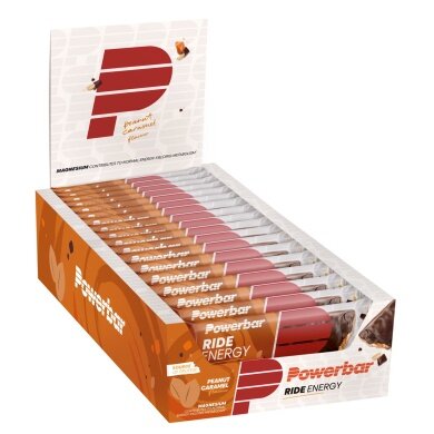 PowerBar Energy Bar Ride Energy Peanut/Caramel 18x55g Box