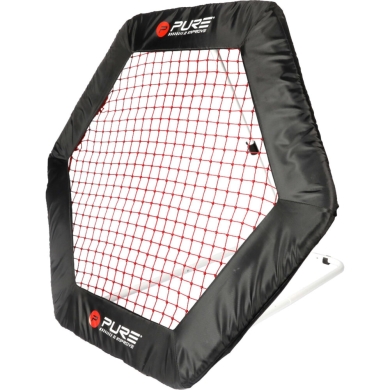 Pure2Improve Football Training Rebounder Hexagon Black 140x125 cm