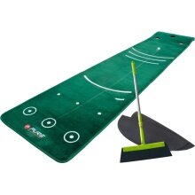 Pure2Improve Golf Putting Mat Dual Grain (with Brush) green 70x335cm