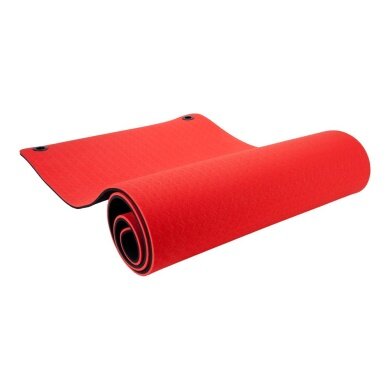 Pure2Improve Fitness/Yoga Mat (with Eyelets) red/black 173x61x1cm