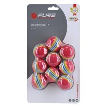 Pure2Improve Golf Ball Practice Set - 9 Pieces Pink