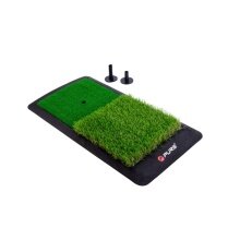 Pure2Improve Golf Hitting Mat Dual Turf (with 2 Tees) green 60x31cm