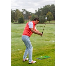 Pure2Improve Golf Hitting Mat Dual Turf (with 2 Tees) green 60x31cm