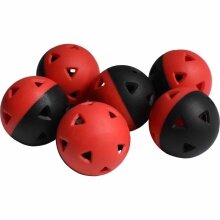 Pure2Improve Golf Ball Impact Set - 6 pieces black/red