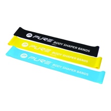 Pure2Improve Resistance Band Set (black, yellow, blue) - 3 pieces