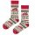 Polar Star Daily Sock Crew Anders Winter Pattern (Cotton, warm) beige/red/green - 1 Pair