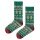 Polar Star Daily Sock Crew Honninka (Christmas, Cotton, Warm) Green - 1 Pair