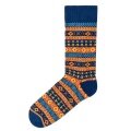 Polar Star Daily Sock Crew Arvid (Cotton, warm) navy blue/multicoloured - 1 Pair