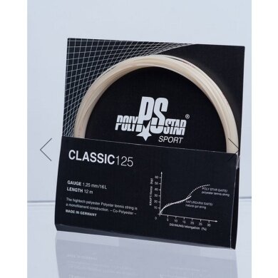 Stringing with tennis string Polystar Classic