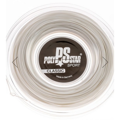 Polystar Tennis String Classic (Durability) white 200m reel