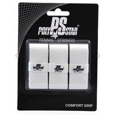 Polystar Overgrip Comfort Grip 0.5mm white - 3 pieces