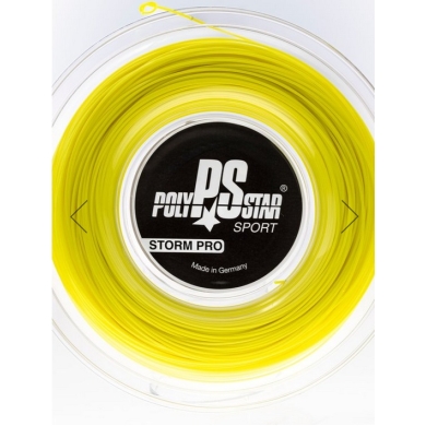 Polystar Tennis String Storm Pro (Durability + Control) yellow 200m reel