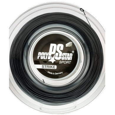 Polystar Tennis String Strike (Durability + Power) black 200m reel