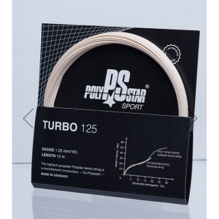 Polystar Tennis String Turbo (Durability+Power) natural 12m Set