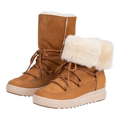 Pomar Winter Boots Lappi GTX (Nubuck Leather, Sheepskin) Light Brown Ladies