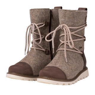 Pomar Winter Boots Posio GTX (Felt Boots, Waterproof, Extremely Warm) Sand Brown Ladies