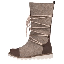 Pomar Winter Boots Ruka GTX (Felt Boots, Waterproof, Extremely Warm) Sand Brown Ladies