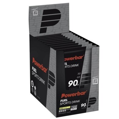 PowerBar Black Line Fuel 90 Sports Drink (90g carbohydrates per serving) Lemon 10x90g Box