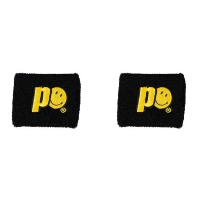Prince x Smiley Sweatband Logo Small black - 2 pieces