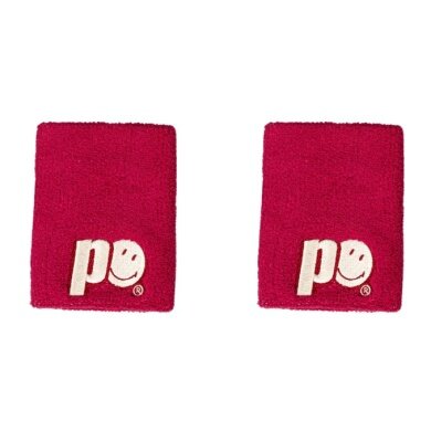 Prince x Smiley Sweatband Logo Large pink - 2 pieces