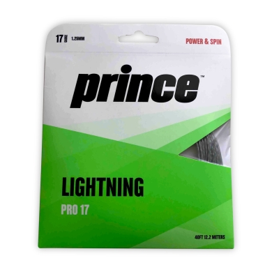 Prince Tennissaite Lightning Pro (Power+Spin) 1.25mm silver 12m set