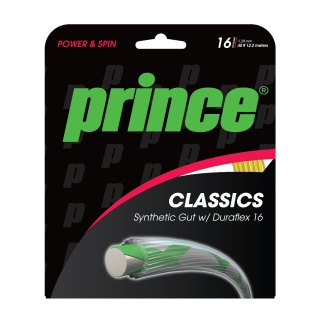 Prince Tennis String Synthetic Gut Duraflex (Allround+Durability) gold 12m Set