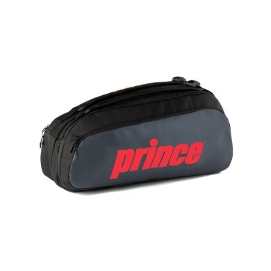 Prince Tennis Racket Bag Tour 2 Comp (Racket Bag, 2 Main Compartments, Thermal Compartment) 2025 Black/Red 6-Pack