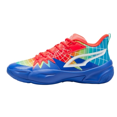 Puma Indoor Court Shoes Genetics Marcus Smart (Basketball) blue/multicoloured Men's
