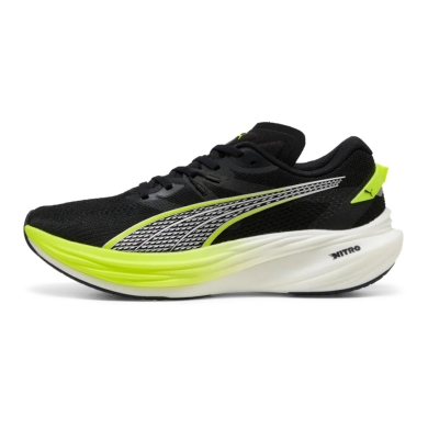 Puma Running Shoes Deviate Nitro 3 (Cushioning) black/yellow men's