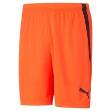 Puma teamLIGA sports shorts short orange-red/black men's