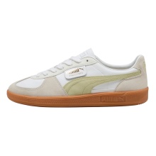 Puma Palermo Leather Sneakers white/beige/pistachio green men's