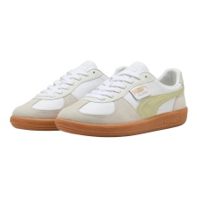 Puma Palermo Leather Sneakers white/beige/pistachio green men's