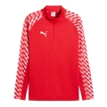 Puma Sport Long Sleeve Shirt teamLIGA26 Training 1/4 Zip Top (100% recycled Polyester, breathable) red Men's