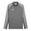 Puma Sport Long Sleeve Shirt teamLIGA26 Training 1/4 Zip Top (100% recycled Polyester, breathable) grey Men's