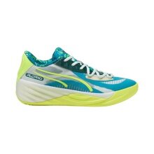 Puma Indoor Court Shoes All-Pro Nitro Hoops Dreamz (Basketball) blue/lime yellow Men's