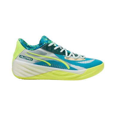 Puma Indoor Court Shoes All-Pro Nitro Hoops Dreamz (Basketball) blue/lime yellow Men's