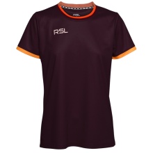 RSL Sport Shirt Draco (100% Polyester, breathable) wine red ladies