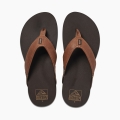 Reef Toe Sandals Newport Tan Dark Brown Men