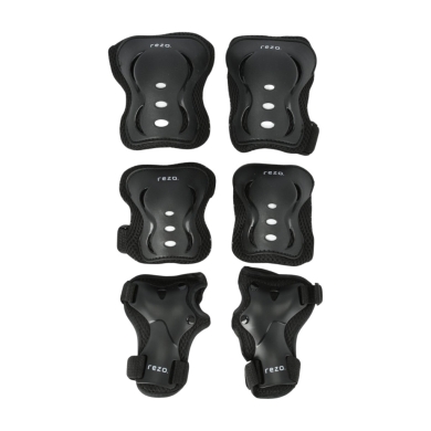 Rezo Protective Gear Daewon Kids Protectors (Knee Pads, Elbow Pads, Wrist Guards) - Children's 3-Piece Set