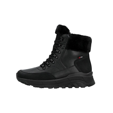 Rieker Winter Boots Evolution W0063-00 (Boots with side zip and inner lining) black ladies