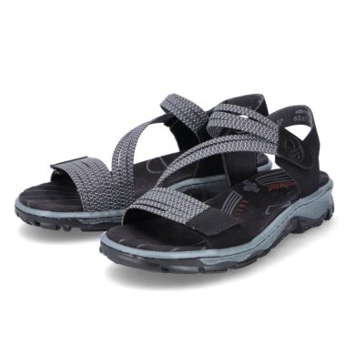 Rieker Trekking Sandals 68871-00 Black Women