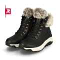 Rieker Winter Boots Evolution W0063-00 (Boots with side zip and lining) black/white ladies