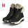 Rieker Winter Boots Evolution W0063-00 (Boots with side zip and lining) black/white ladies