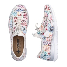 Rieker Sneakers (synthetic leather) L3252 white/multicoloured ladies