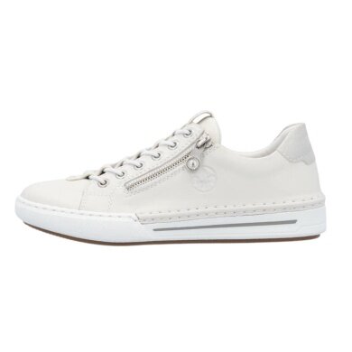 Rieker Sneakers (Smooth Leather) L7250 White Ladies