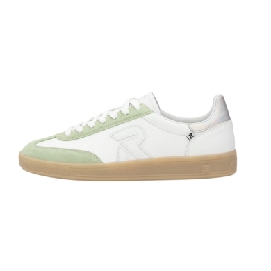 Rieker Sneakers San Diego (smooth leather) white/mint ladies