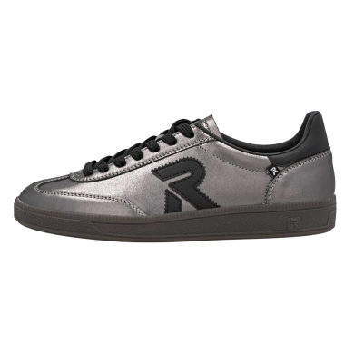 Rieker Sneakers San Diego (smooth leather) silver/black ladies