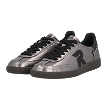 Rieker Sneakers San Diego (smooth leather) silver/black ladies