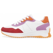 Rieker Sneakers (Smooth Leather) W1308 white/red/pink/orange ladies