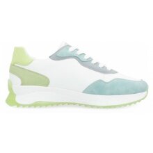 Rieker Sneakers (smooth leather) W1308 white/blue/lime ladies